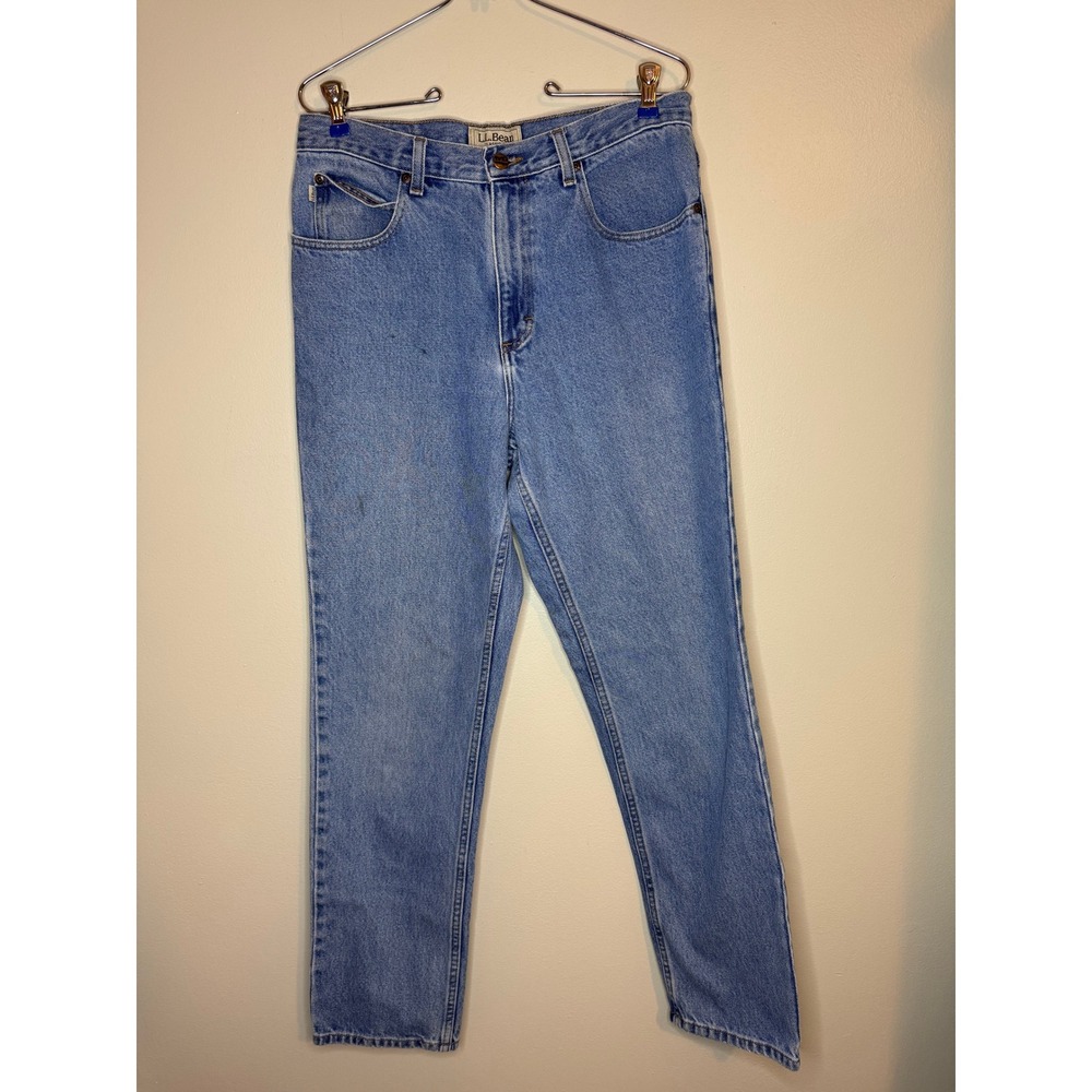 L.L. Bean Mens Jeans 32x32 Classic Fit Straight Leg Medium Wash Denim